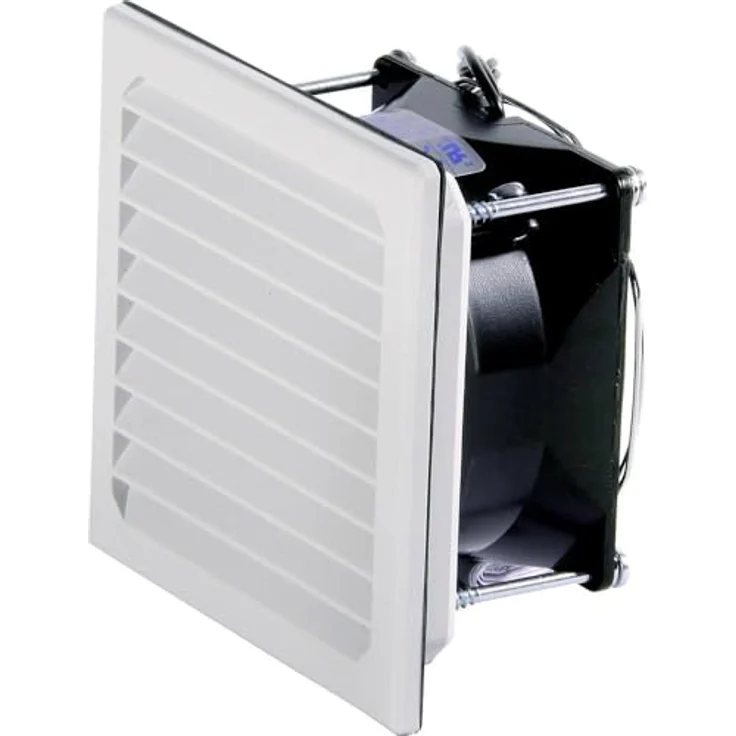 Elmeko LV 100, Belüftungsventilator 24V DC mit 28 m³/h Luftdurchsatz, leise 36 dB, kompakte Abmessungen 105 x 105 x 59,5 mm – Bild 1