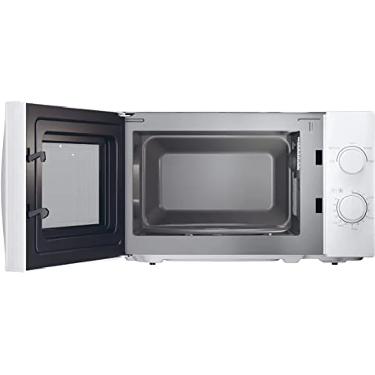 Candy Idea CMW20SMW Mikrowelle, 700 W, 20 Liter, Auftaufunktion, 5 Leistungsstufen, Drehteller, 43,95 x 35,75 x 25,82 cm, Weiß – Bild 3