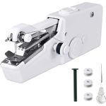 UIHOL Mini Nähmaschine für Anfänger, tragbare Handnähmaschine mit Batteriebetrieb, ideal für alle Stoffe