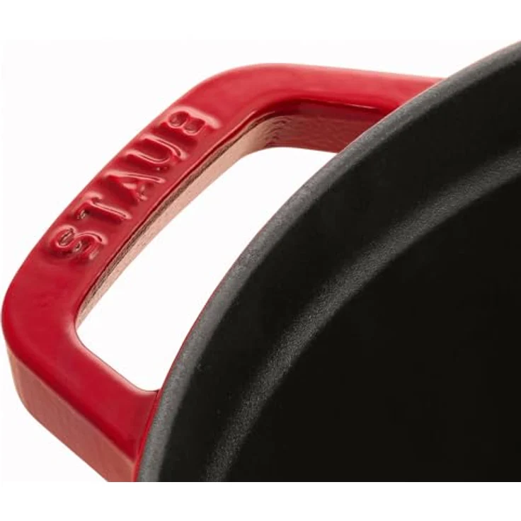 Staub Cocotte, rund, Induktionsgeeignet, Gusseisen, 30 cm, 1 Einheiten, Kirschrot, – Bild 2