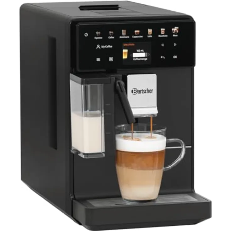 Bartscher Kaffeevollautomat Easy Slim 200, 190095, Schwarz