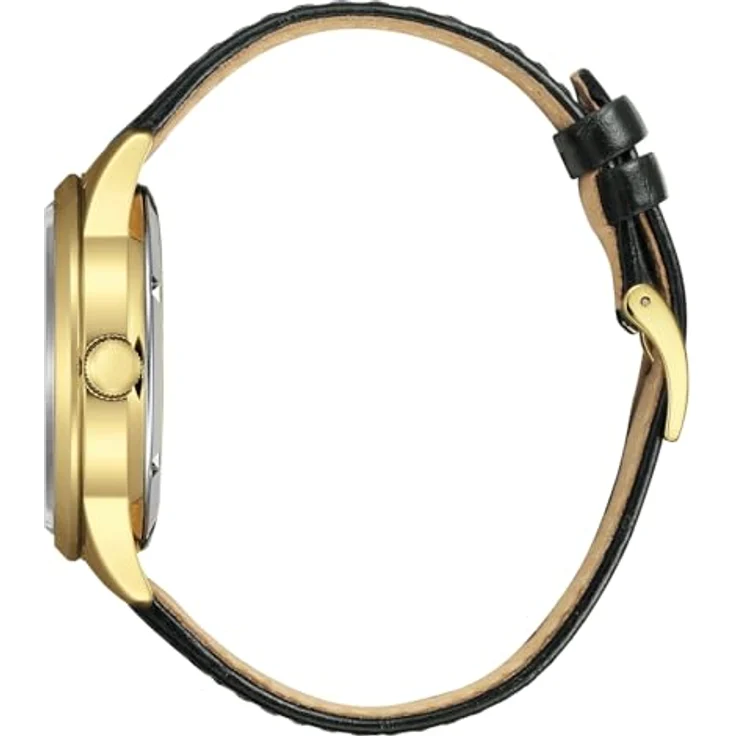 CITIZEN NY4059-09AE Herrenuhr Automatik Tag/Datum mit Lederarmband, gold/weiß, Gangreserve bis zu 42 Stunden – Bild 4