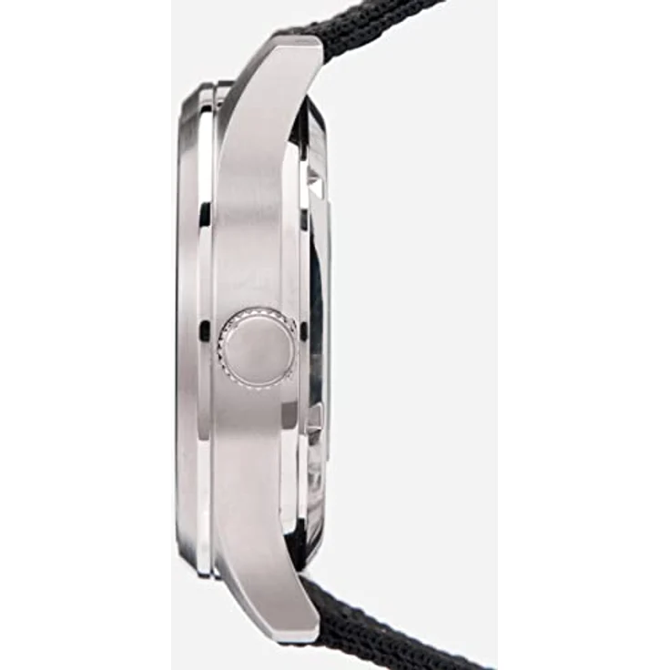 Seiko Lorus Herren-Uhr Automatik Edelstahl mit Textilband RL411BX9, wasserdicht bis 100m, Luminous-Leuchtbeschichtung, silberfarben – Bild 3