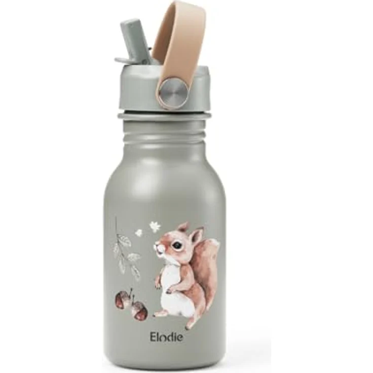 Elodie Trinkflasche Chipmunk Darling, Auslaufsicher, Edelstahl, BPA-frei, 350 ml für Kinder – Bild 1