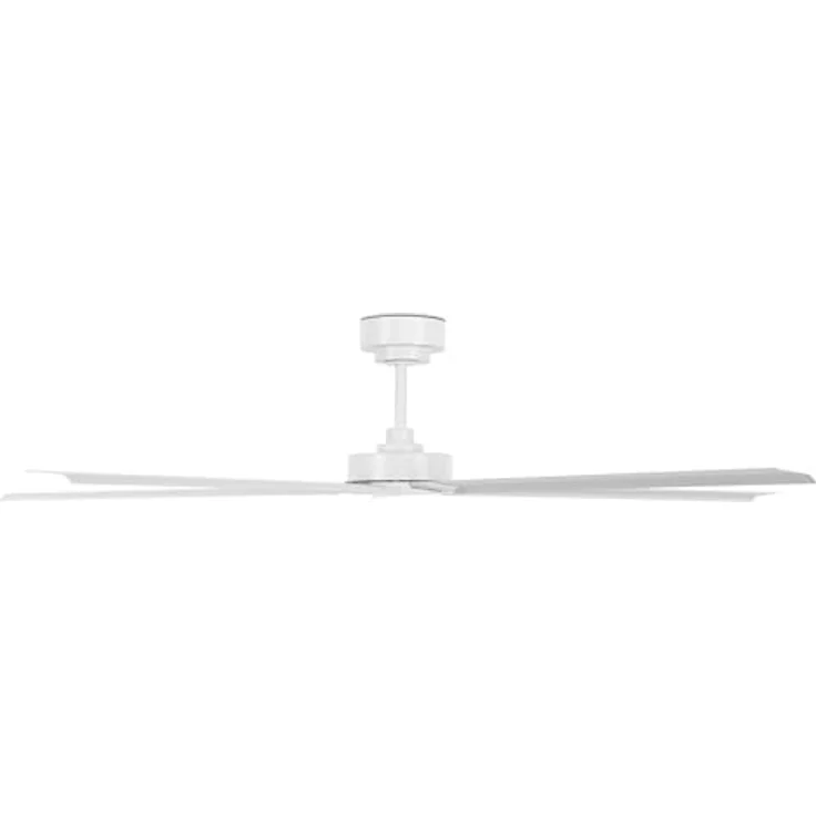 Lucci Air Monza, Outdoor Energiespar Deckenventilator mit Fernbedienung, 152 cm Durchmesser, weiß, IP55 strahlwassergeschützt – Bild 5