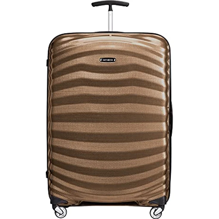 Samsonite Lite-Shock - Spinner L Koffer, 75 cm, 98.5 L, 4 Rollen, Braun (Sand) – Bild 2