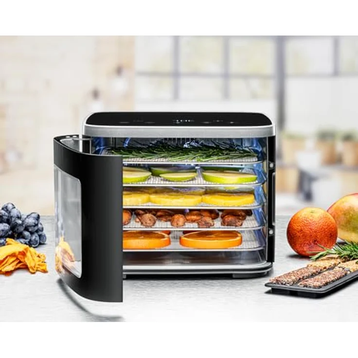 Rommelsbacher Dörrautomat DA 450, 0,2 m² Dörrfläche, inkl. 5 Edelstahl-Tabletts, LCD-Display, 99 Std. Timer, temperaturregulierbar 35 °C – 80 °C – Bild 2