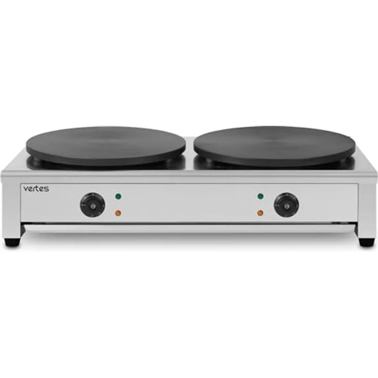 vertes Crêpesmaker FD21-CM3-02, Doppelt elektrischer Edelstahl Crêpes Maker mit 2x 40 cm Platten, 6000 W Leistung – Bild 2