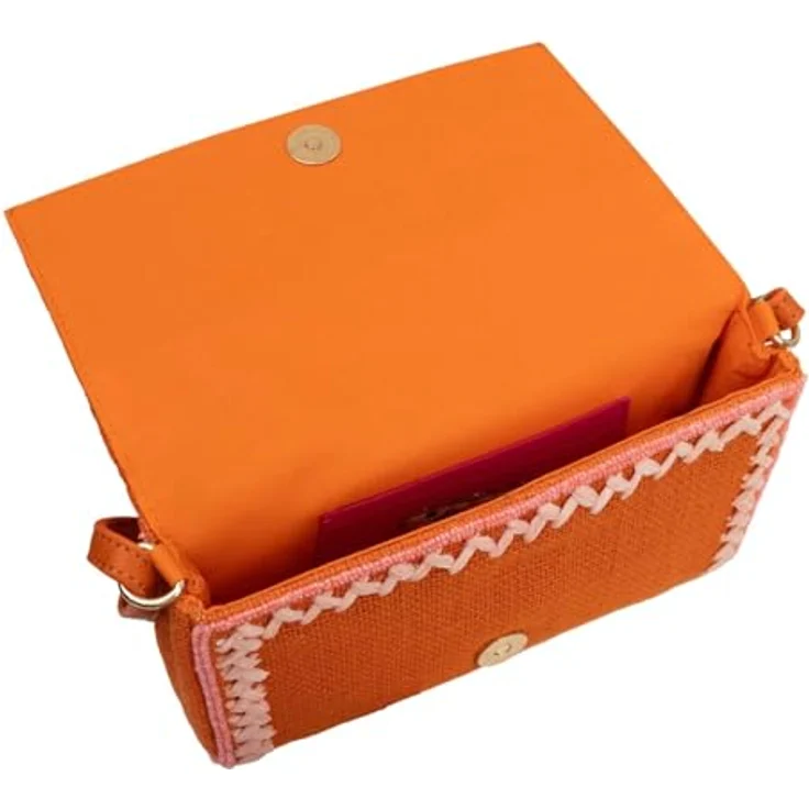 Oilily Naarangee Umhängetasche, orange, 100% Polyester, 20 cm x 3 cm x 12 cm – Bild 4