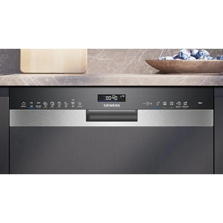 Siemens SN55ES12CE, Geschirrspüler mit varioSpeed Plus, autoOpen dry und Home Connect, Edelstahl – Bild 3