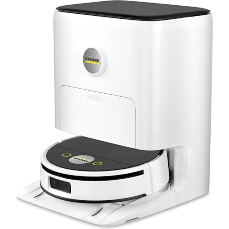 Karcher RVF 7 Comfort Extra, Saugwischroboter mit Multifunktionsstation, LiDAR-Navigation, App-Steuerung, KI-gestützter Kamera, für Hartböden und Teppiche