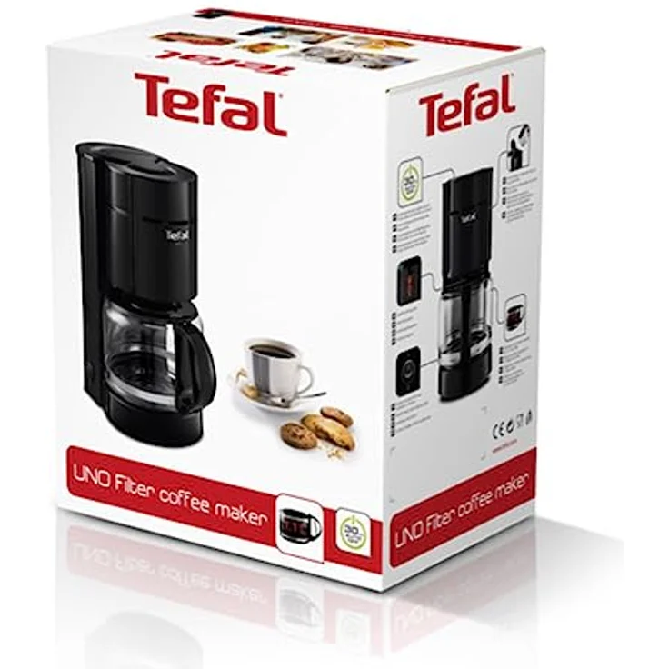 Tefal Uno CM1218 Filterkaffeemaschine (1,1 Liter) schwarz – Bild 5