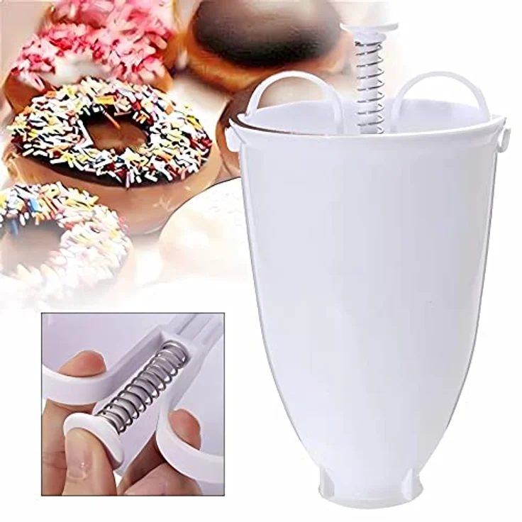 König Design Donut Maker, praktischer Kunststoff-Teigspender für Mini-Donuts und Pfannkuchen, lebensmittelecht, leicht zu reinigen – Bild 6