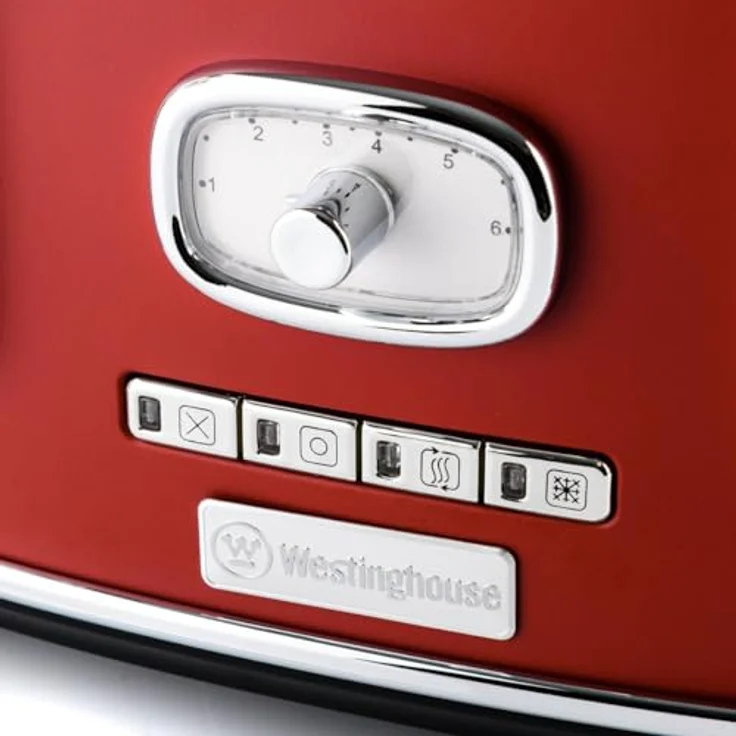 Westinghouse Retroline 4-Schlitz Toaster WKTT809RD Retro rot – Bild 3