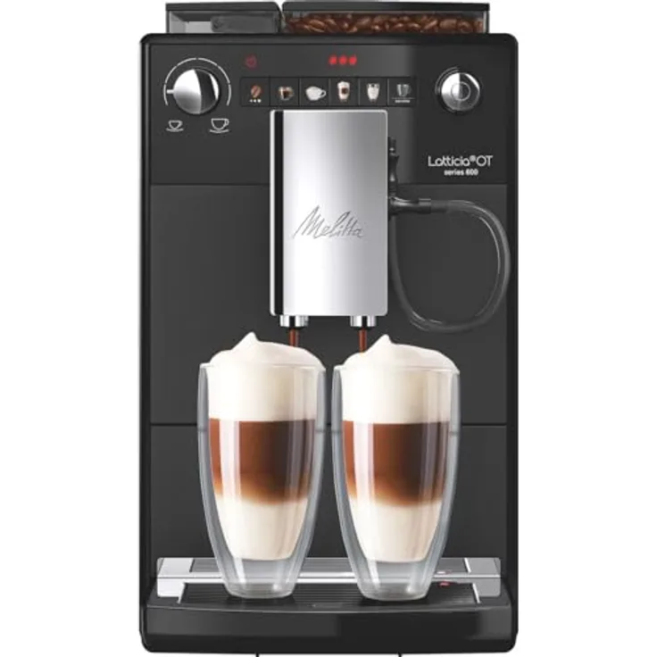Extra Melitta Latticia OT matt/schwarz, Kaffeevollautomat, Schwarz