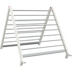 vidaXL Wäscheständer für Badewanne Ausziehbar, Trockenständer mit Aluminiumrahmen für kleine Räume, Wäschetrockenständer Wäschetrockner, Aluminium