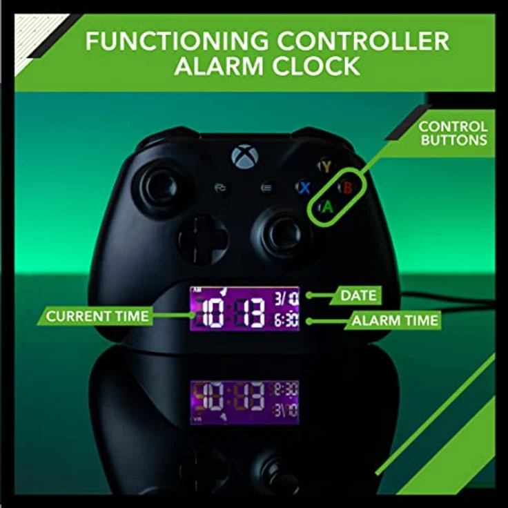 Paladone Xbox Black Controller Wecker, offiziell Lizenziertes Merchandise – Bild 2