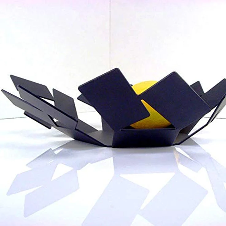 Alessi MT01 B La Stanza dello Scirocco, Korbschale aus glänzend poliertem Edelstahl 18/10, Design von Mario Trimarchi – Bild 2