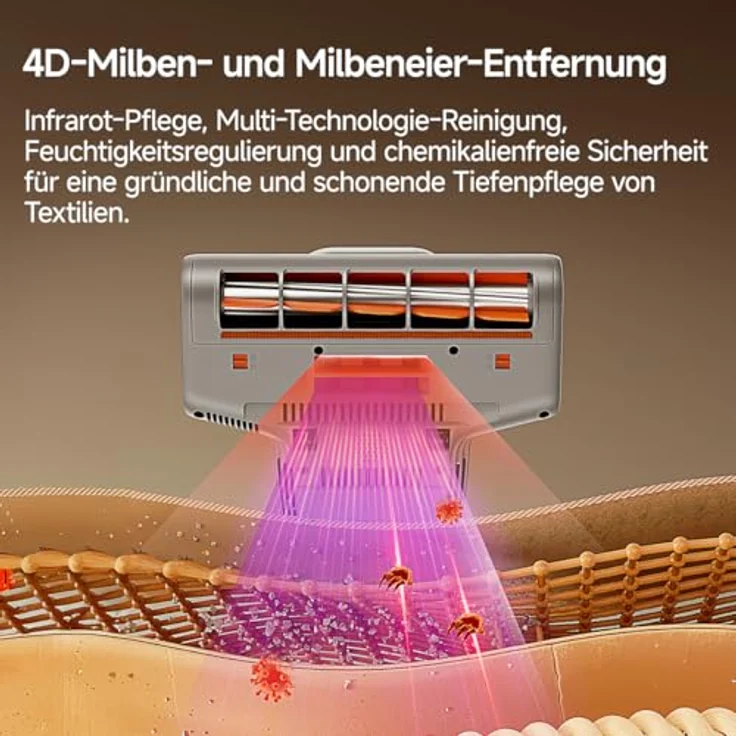 UWANT M700 Grau, Elektronischer Matratzenstaubsauger mit Allergy Plus Filterung und 700 W Leistung – Bild 7