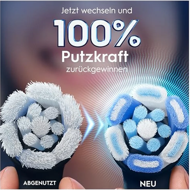 Oral-B iO Ultimative Reinigung, Aufsteckbürsten 8er Pack mit Mikrovibrationen und farbwechselnden Borsten, Schwarz – Bild 6