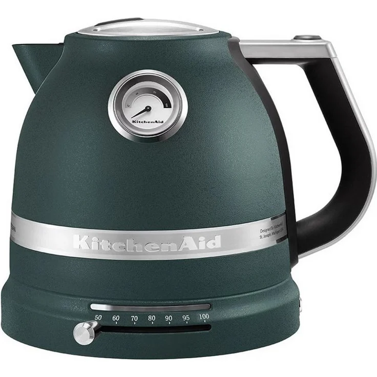 KitchenAid 5KEK1522E Artisan Wasserkocher, 1,5 l, 2400 W, temperatur einstellbar von 50 °C bis 100 °C, metallgehäuse mit Soft-Touch-Griff