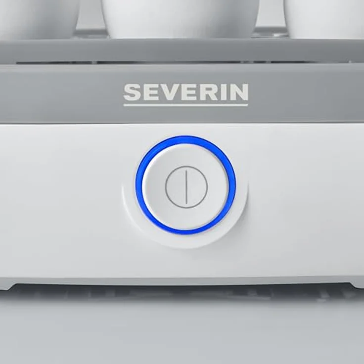 Severin EK 3164 Eierkocher, 420W,  für 6 Eier, Deckel transparent, Kunststoff, weiß, grau – Bild 6