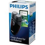 Philips PQ206/18, Elektrischer Reiserasierer für Herren, kabellos, 60 Minuten Akkulaufzeit, Close Cut System, selbstschärfende Klingen