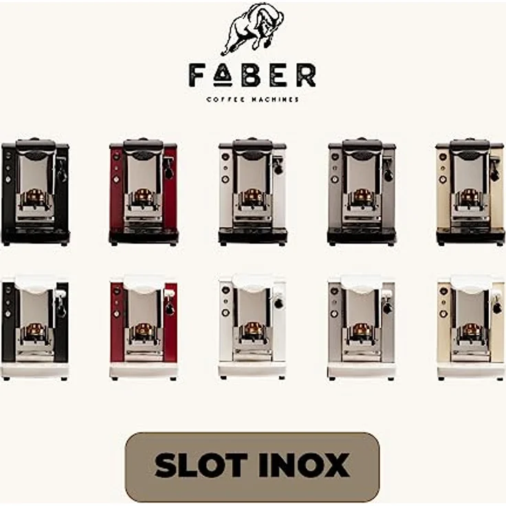 Faber Sinernbasott, Kaffeevollautomat in Schwarz und Silber, halbautomatische Zubereitung mit Kaffeepads, 15 bar Druck, 1,3 Liter Wassertank – Bild 9