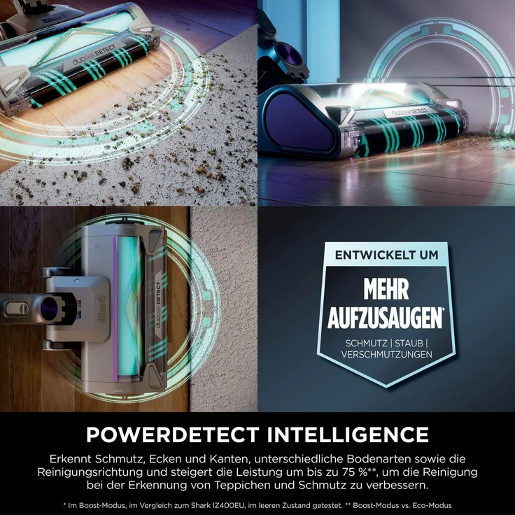 Shark PowerDetect Clean & Empty Akku-Staubsauger 380W, 70 Min Laufzeit, 2L Volumen, EdgeDetect, ideal für Tierhaare & Allergiker – Bild 9