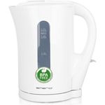 Emerio WK-125130 Wasserkocher, 1,7L, 2200W, automatische Abschaltung, Trockengehschutz, Überhitzungsschutz, Anti-Rutsch-Füße, Weiß