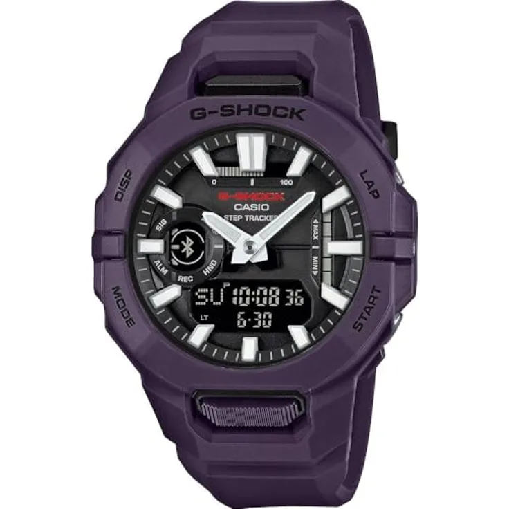 Casio G-SHOCK GBA-950-2AER, Analog-Digital Armbanduhr mit Bluetooth, Stoppuhr, Countdown, 20 bar wasserdicht, violettes Gehäuse und Armband