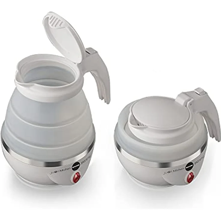 Macom 862 Space Kettle Elektrischer Wasserkocher, kompakt, platzsparend, für unterwegs, Weiß – Bild 8