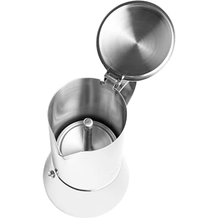 Adler Espressokocher AD 4419, Espresso Kaffeemaschine, 350ml, Spülmaschinenfest, Edelstahl, silber – Bild 4