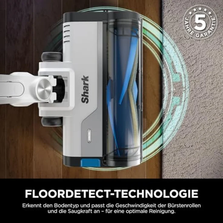 Shark Stielstaubsauger IZ380EU PowerPro, Handstaubsauger mit FloorDetect- und Anti Hair Wrap-Technologie, Navy Metallic – Bild 5