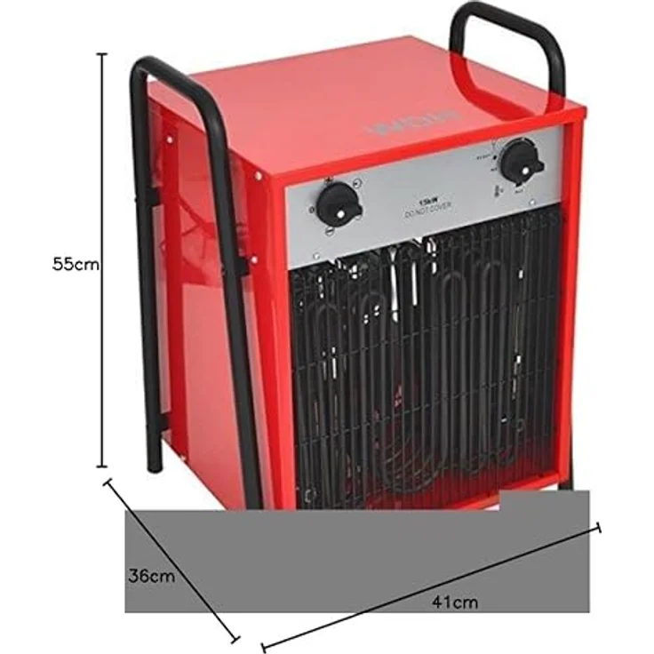 Aktobis Bauheizer Elektroheizer Heizgebläse WDH-IFH15 (15 kW - 32 A), Heizgerät – Bild 5