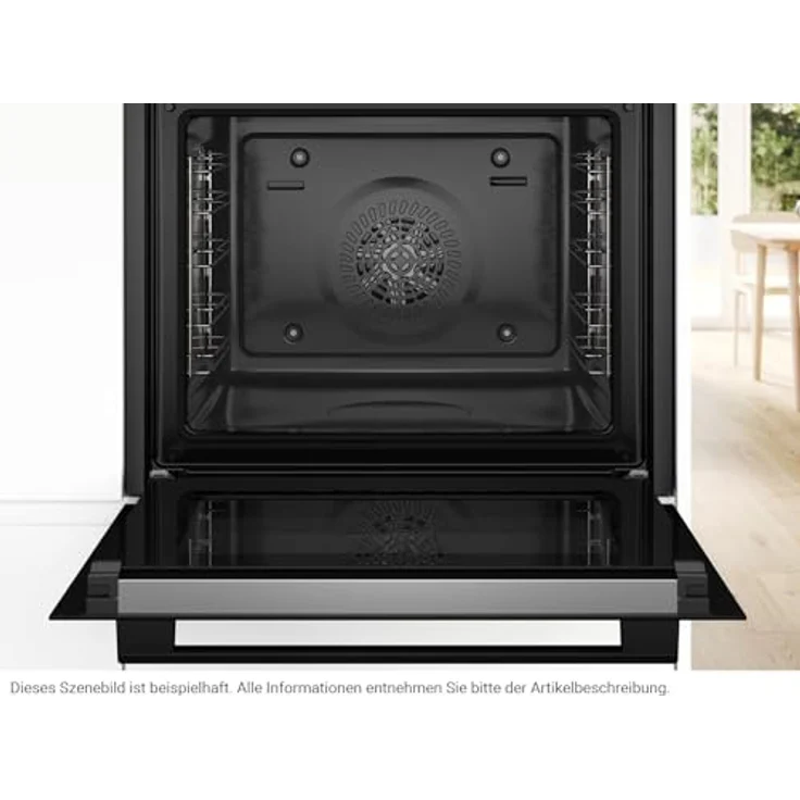 Bosch Serie 6 HBG278BB3 Einbau-Backofen, 71 l Garraum, 10 Beheizungsarten, Schwarz, Selbstreinigungseinrichtung – Bild 3