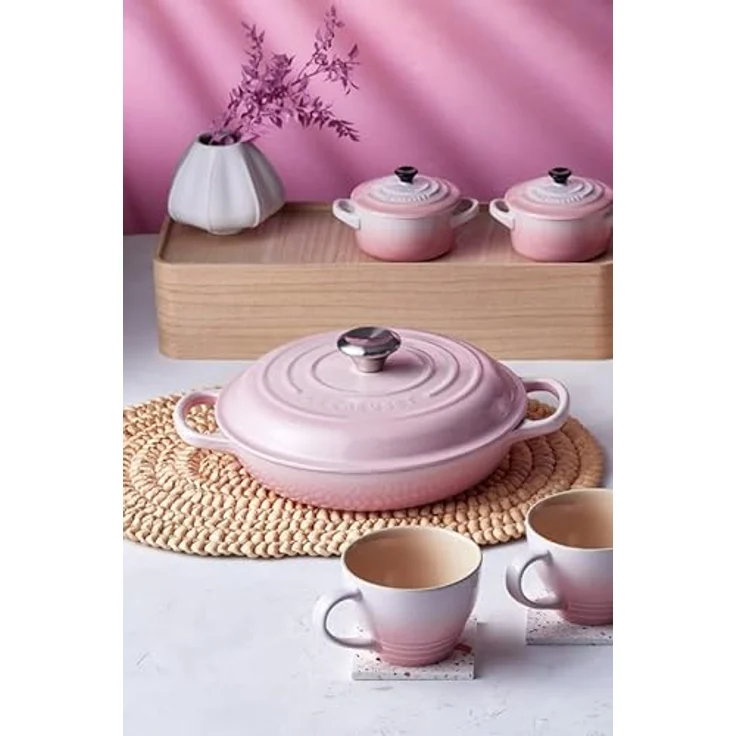 Le Creuset Gourmet-Profitopf Signature 26cm, Shell Pink – Bild 3