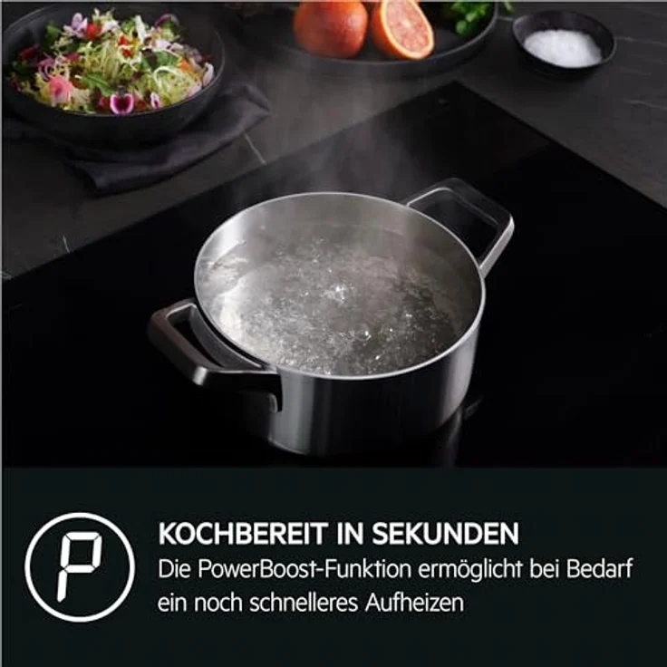 AEG Induktions-Kochfeld Serie 6000 TO64IC00XB mit Hob2Hood®, Schwarz – Bild 3