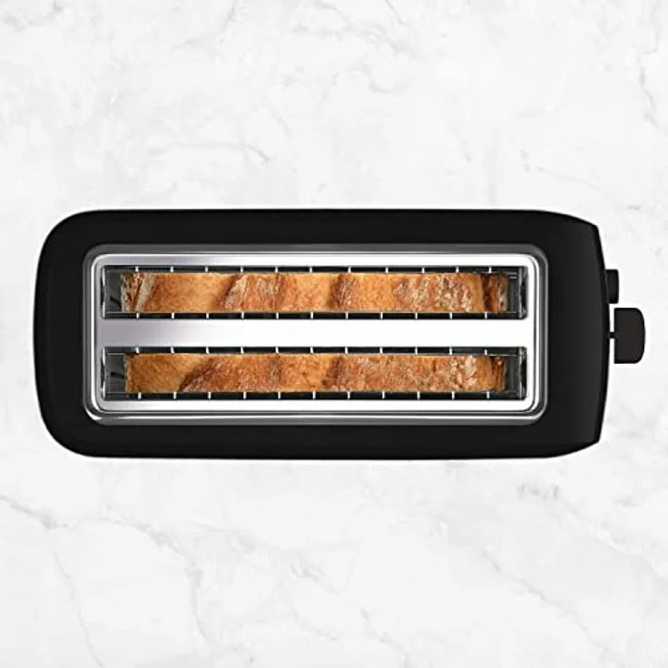 Taurus Amazing TO3000 - Brotröster 1450W, 2 extra lange und extra breite Schlitze, 6 Toaststufen, 3 Zusatzfunktionen, Selbstzentrierung, Krümelfach – Bild 5