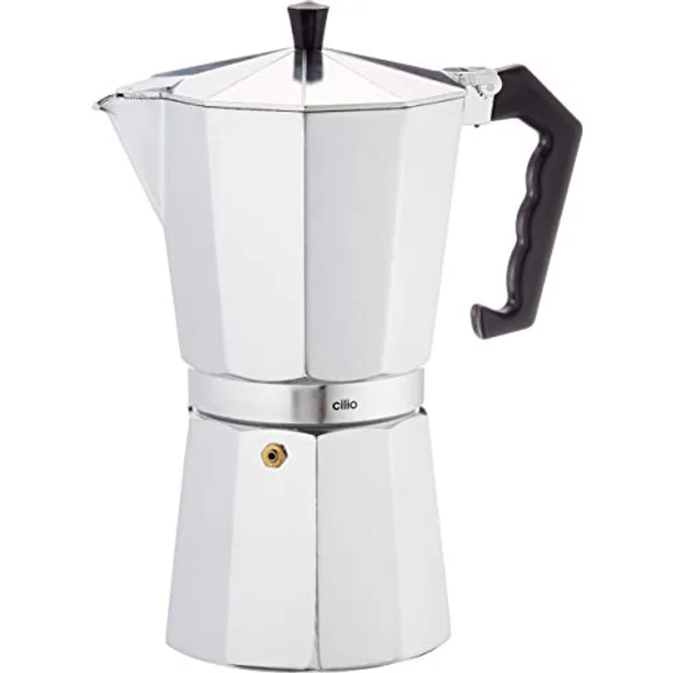 Cilio Espressokocher Classico 12 Tassen, 320596, Silber