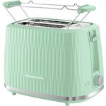 Russell Hobbs Toaster Eden für 2 Scheiben (6 Bräunungsstufen, Hebefunktion, Auftau-, Aufwärm- & Stoppfunktion, Krümelschublade, Brötchenaufsatz, Pistazie 27374-56)
