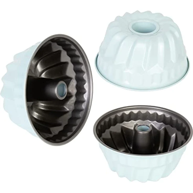 wenco premium Mini-Gugelhupfform, Ø 18 cm, Für kleine Kuchen, Antihaftbeschichtung, Kohlenstoffstahl, Mintgrün (Version 2022) – Bild 2
