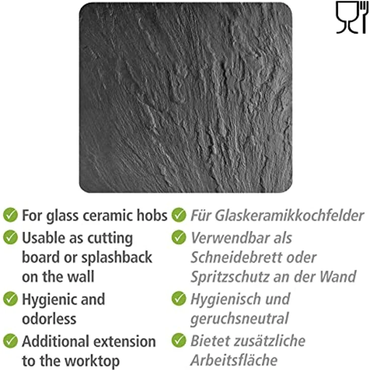 WENKO Multi-Platte Schiefer Herdwand Wanddekor Wandschutz Herdwandschutz – Bild 5