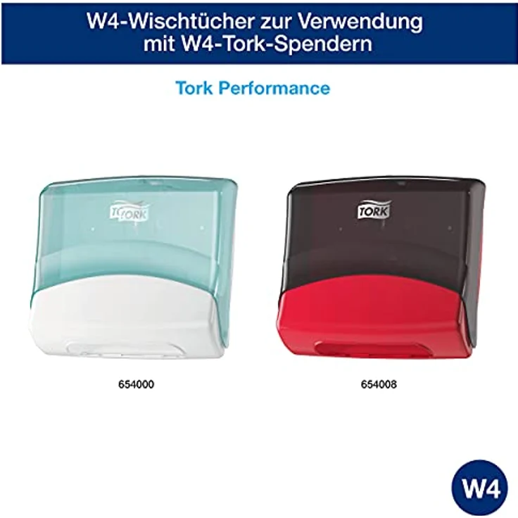 Tork Gefaltete Industrie Reinigungstücher Grau W4, flexibel und weich, 4 × 120 Tücher, 520679 – Bild 3
