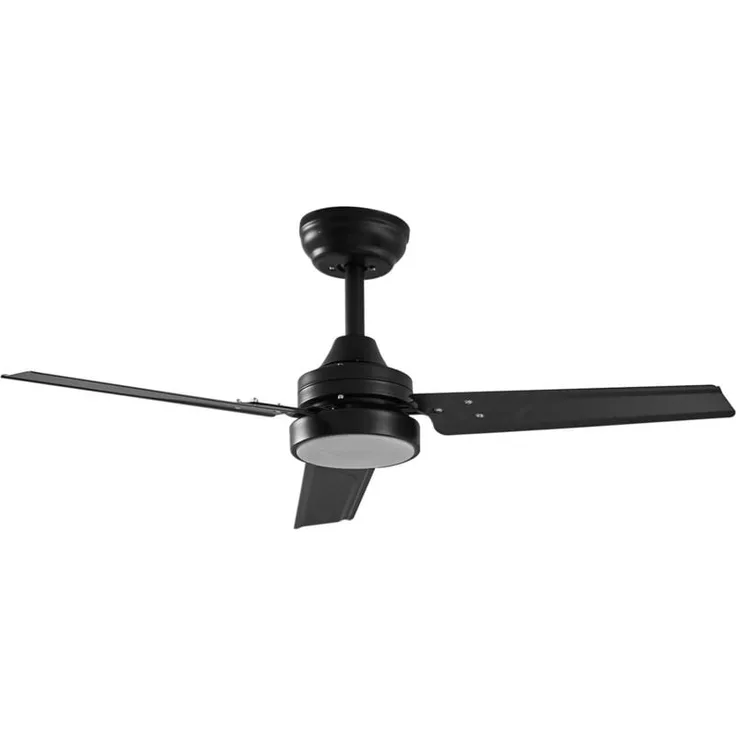 Lindby Deckenventilator mit Lampe 'Aerallo', 105 cm, schwarz, mit Fernbedienung, LED, 6 Geschwindigkeiten, CCT Farbwechsel und Timer-Funktion
