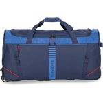 Travelite Basics Koffer, geräumig und robust, blau-rot, 86 l, XL (ab 115 l)