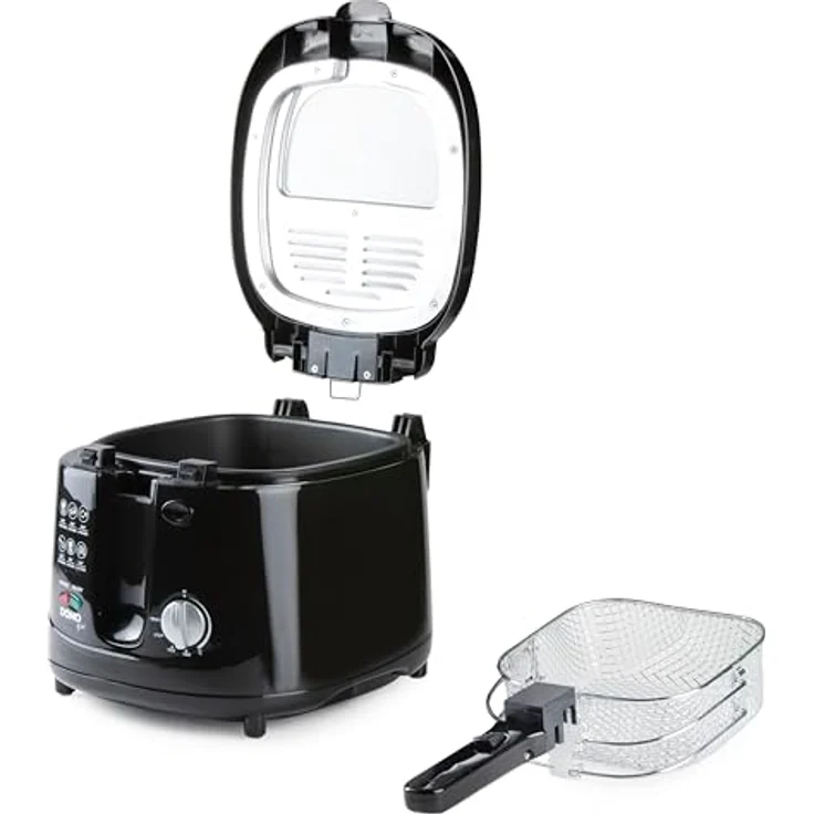 Domo Fritteuse B-Smart DO461FR, 2,5 L Fassungsvermögen, 1800 Watt, schwarz – Bild 2