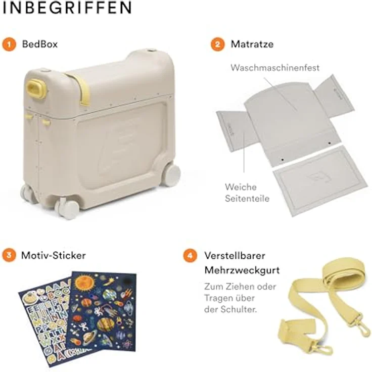 Stokke JetKids BedBox, Kinderkoffer mit Bettfunktion, 4 Rollen, handgepäcktauglich – Bild 5