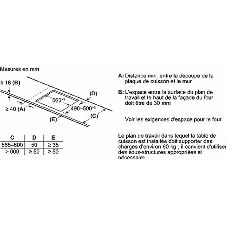 Bosch Hausgeräte TABLE INDUCTION PIE631HB1 L60CM 4 FOYERS, Kochfeld, Schwarz – Bild 6