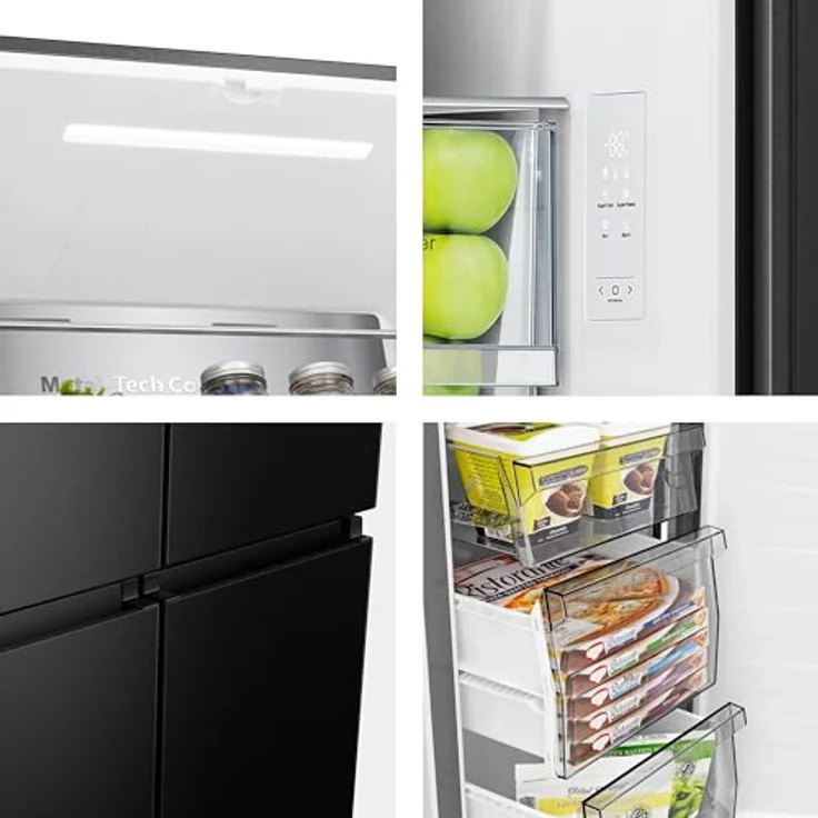 Hisense RQ5P470SAFD, Kühl-/Gefrierkombination mit Flügeltüren, 483 Liter, NoFrost Plus, Schwarz, Triple Zone und Smart Connectivity – Bild 18